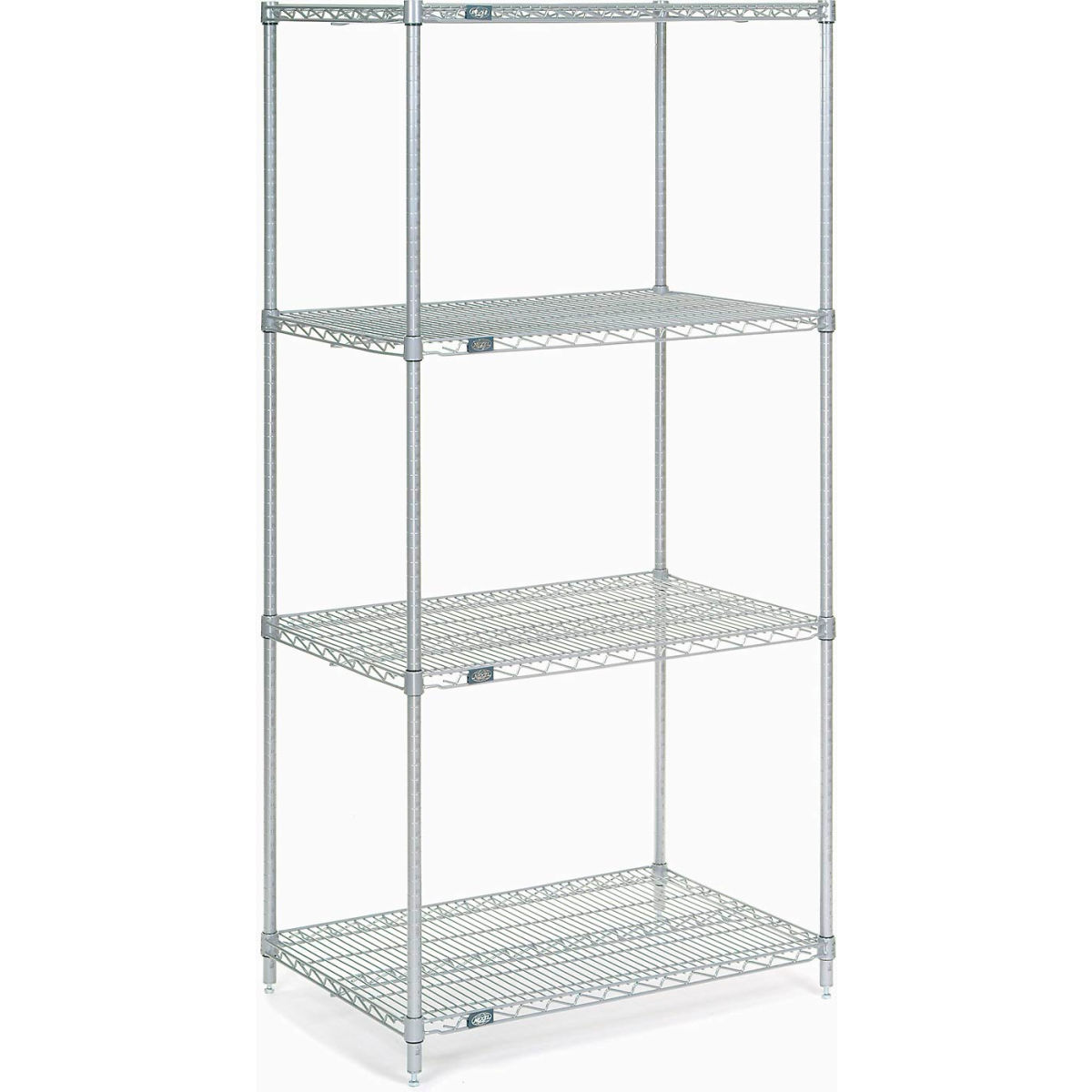 Picture of Global Industrial 14305Z 54 x 30 x 14 in. Nexel Clear Epoxy Poly-Z-Brite Starter Wire Shelving