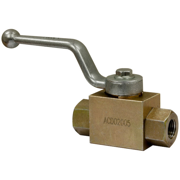 HBVS100 5000 Max Pressure, 1 in. NPTF 2-Port High Pressure Ball Valve