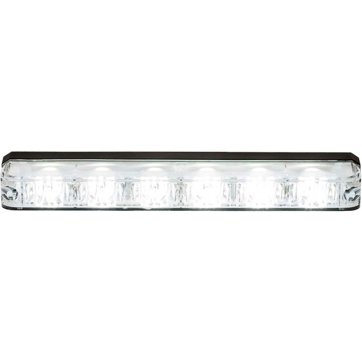 B2262994 5.19 in. Clear Low Profile Strobe for Narrow Grill Spacing with 6 LED