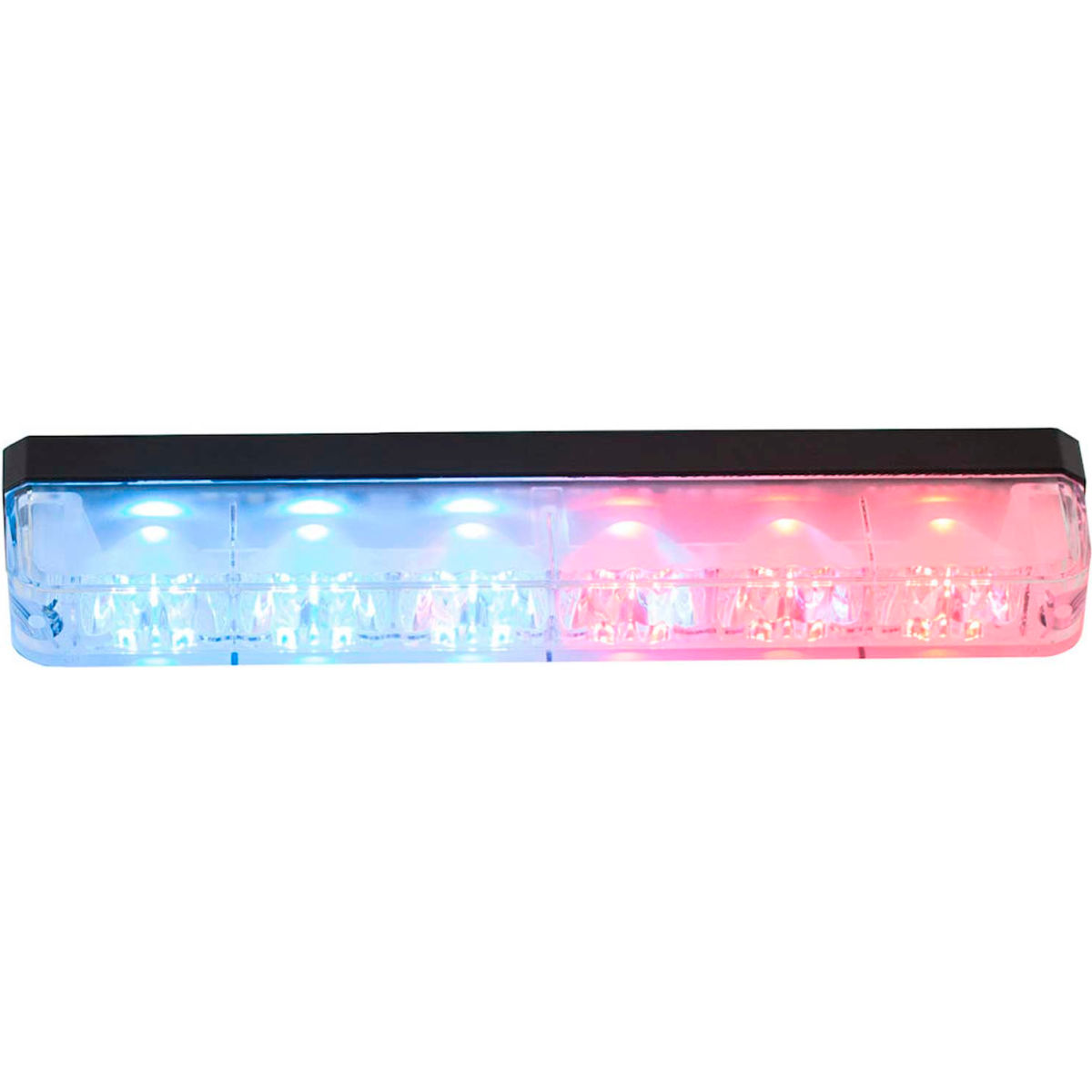 B2262984 5.19 in. Red & Blue Low Profile Strobe for Narrow Grill Spacing with 6 LED