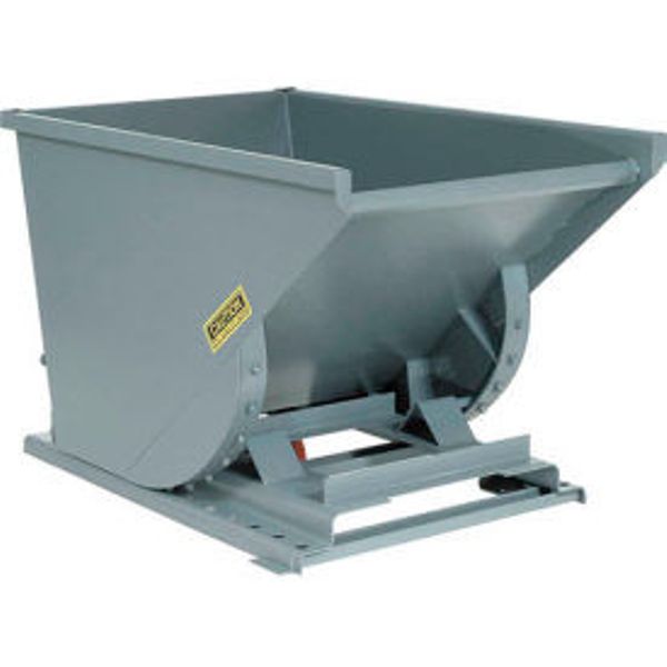 0.5 cu. yards, 6000 lbs Global Industrial Heavy Duty Self Dumping Forklift Hopper - Gray