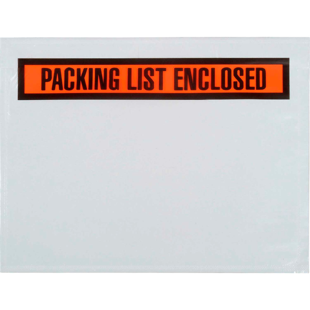 B893970 7 x 5.05 in. Packing List Envelopes - Packing List Enclosed - Orange - 1000 per Case