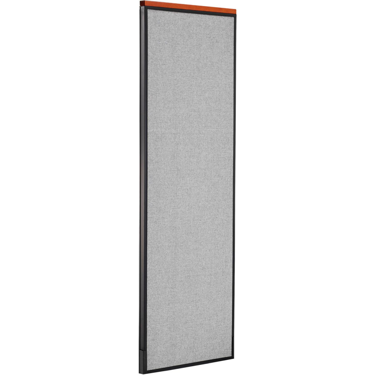 Interion Deluxe Office Partition Panel, Gray - 24.25 x 73.5 in.