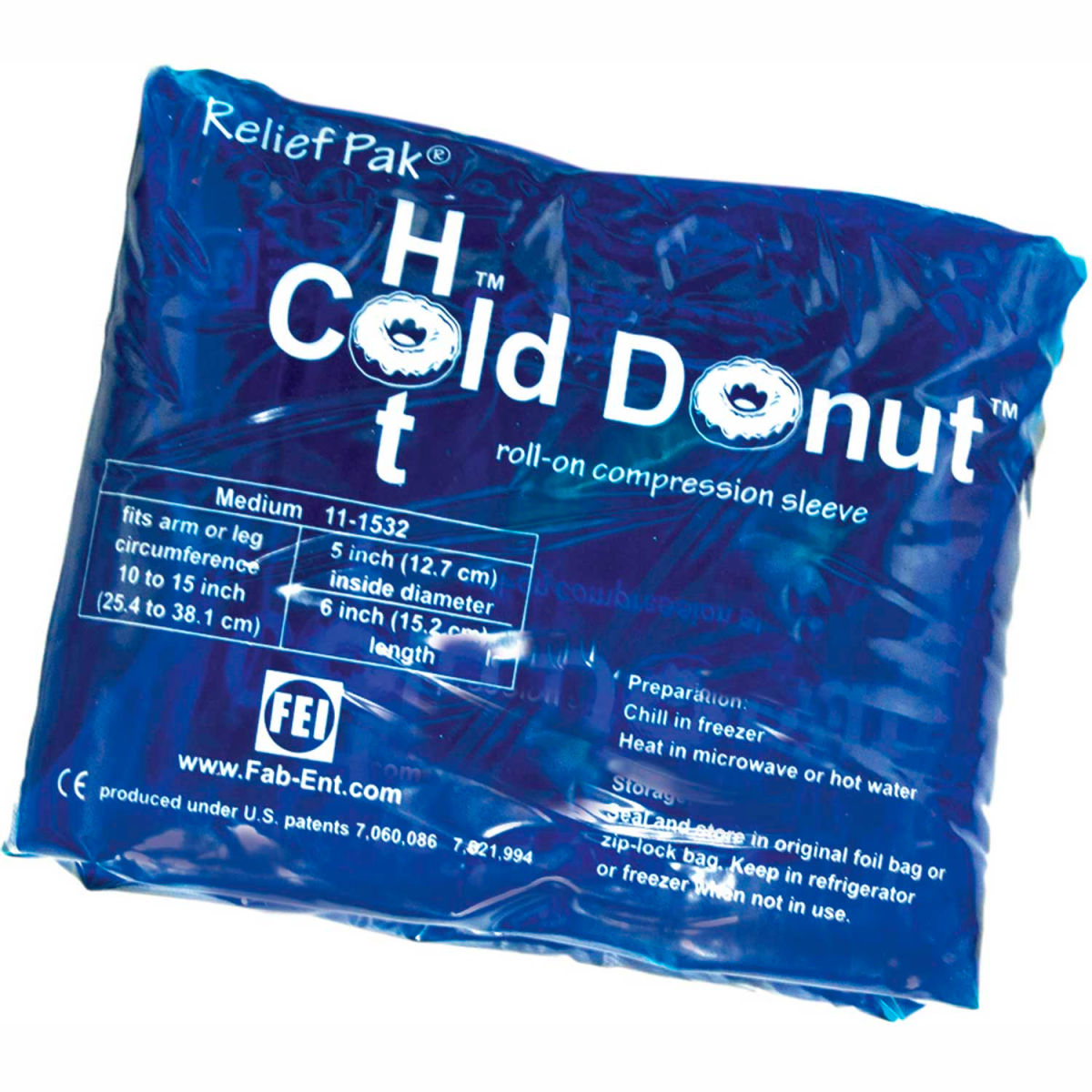 B2194183 Relief Pak Cold N Hot Donut Compression Sleeve, Medium - 10 per Case