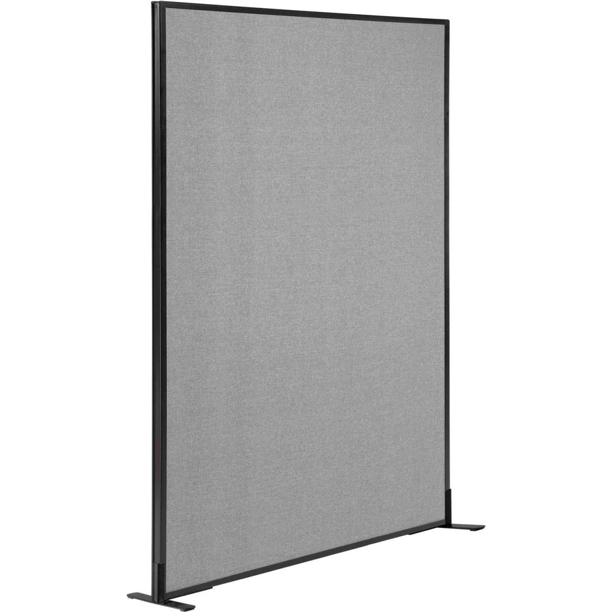 Picture of Global Industrial 695789FGY Interion Freestanding Office Partition Panel&#44; Gray - 48.25 x 96 in.