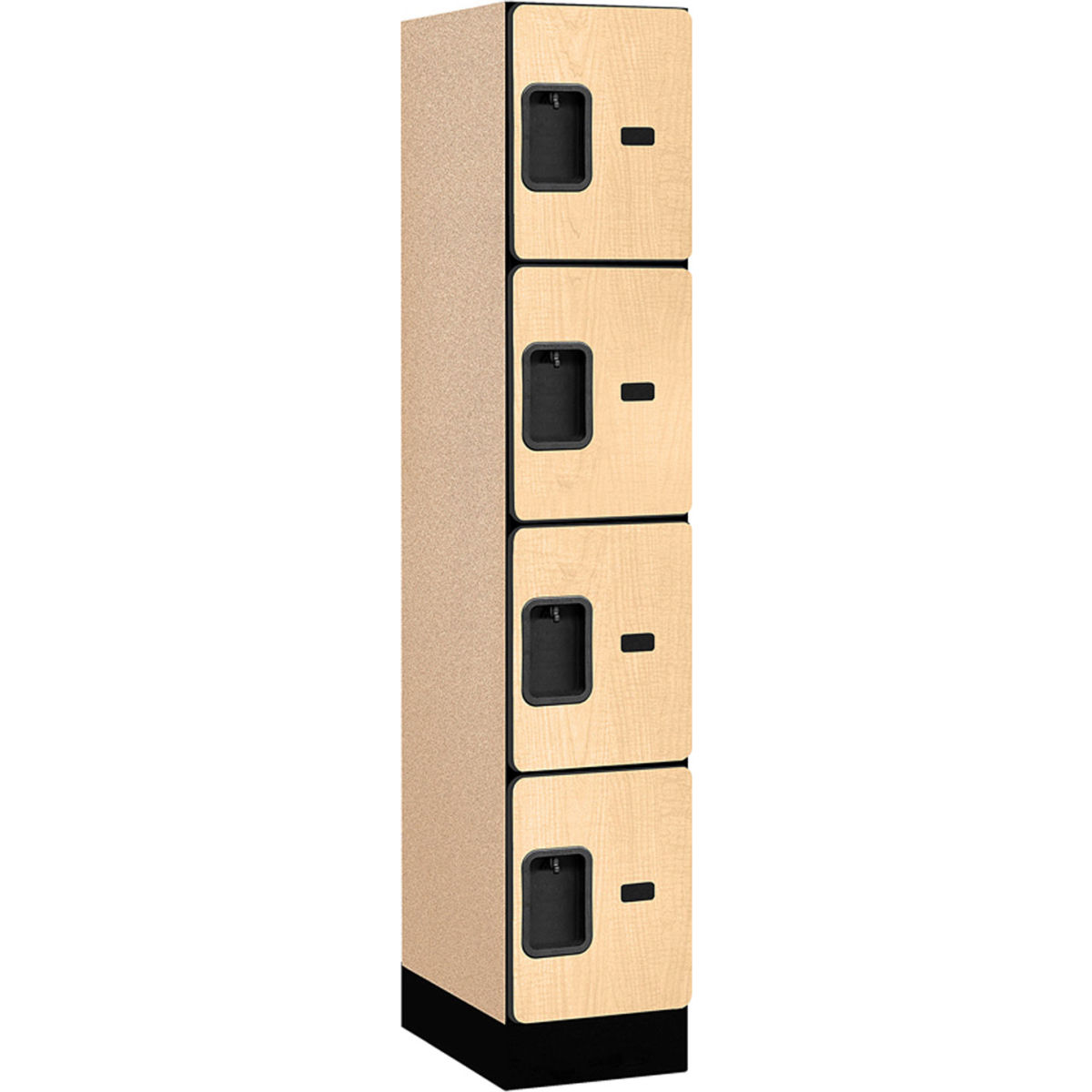 B2177691 1 in. 34158 Designer Wood Locker with Four Tier - Maple - 12 x 18 x 15 in.