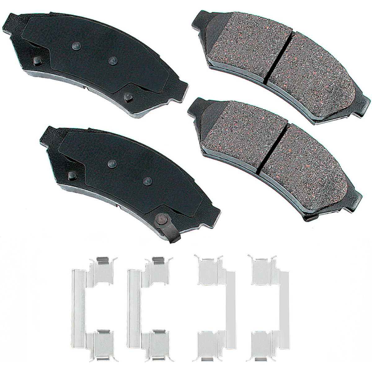 B2380949 AKACT1075 ProAct Ultra Premium Ceramic Disc Brake Pad Kit for 2009-2005 Buick Allure