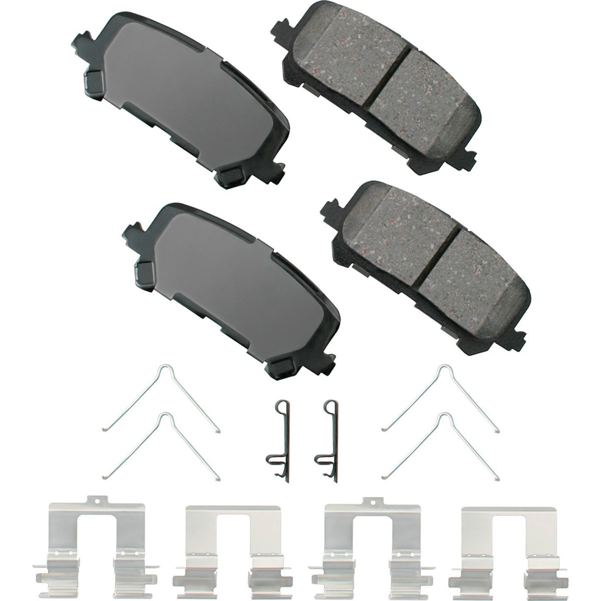 B2380941 AKACT1281 ProAct Ultra Premium Ceramic Disc Brake Pad Kit for 2013-2007 Acura MDX