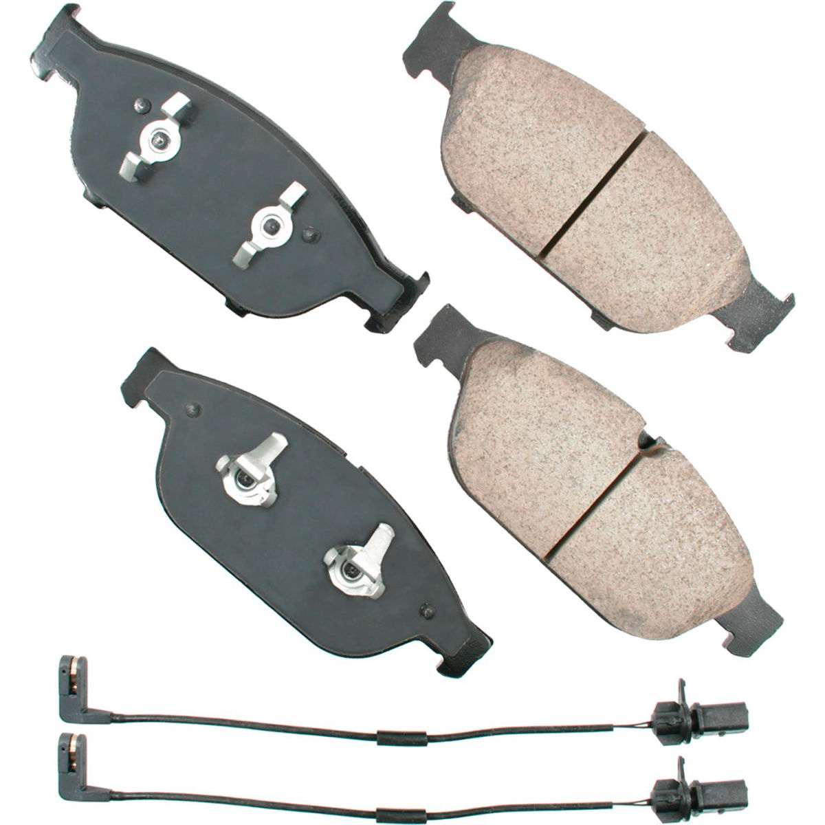 AKEUR1549 Euro Ultra Premium Ceramic Disc Brake Pad Kit for 2016-2012 Audi A6 Quattro