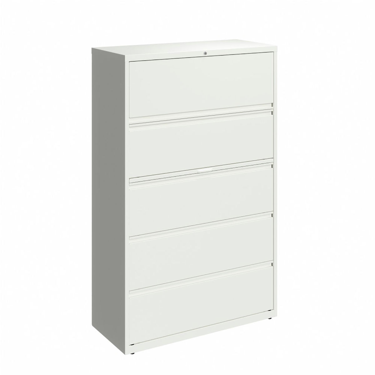 42 in. 5-Drawer Lateral File Cabinet - White