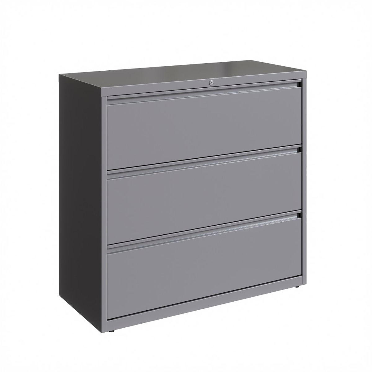 42 in. 3-Drawer Lateral File Cabinet - Arctic Silver