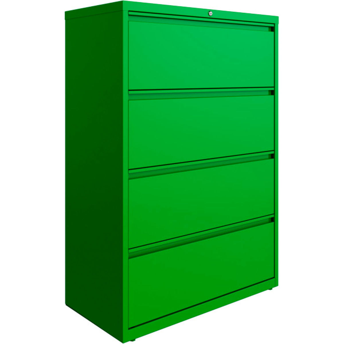 B2395883 36 in. HL10000 Series Lateral File with 4-Drawer - Screamin Green -  Hirsh Industries