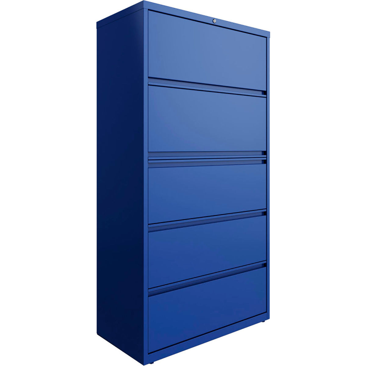 36 in. HL10000 Series Lateral File with 5-Drawer - Classic Blue