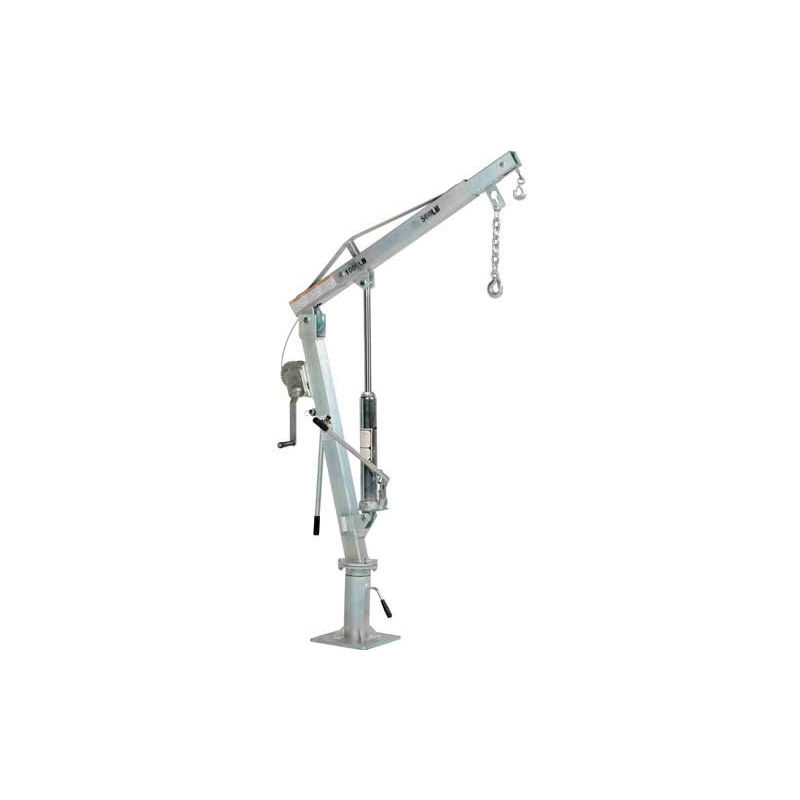 2000 lbs WTJ-4-G Galvanized Steel Winch Operated Pickup Truck Jib Crane