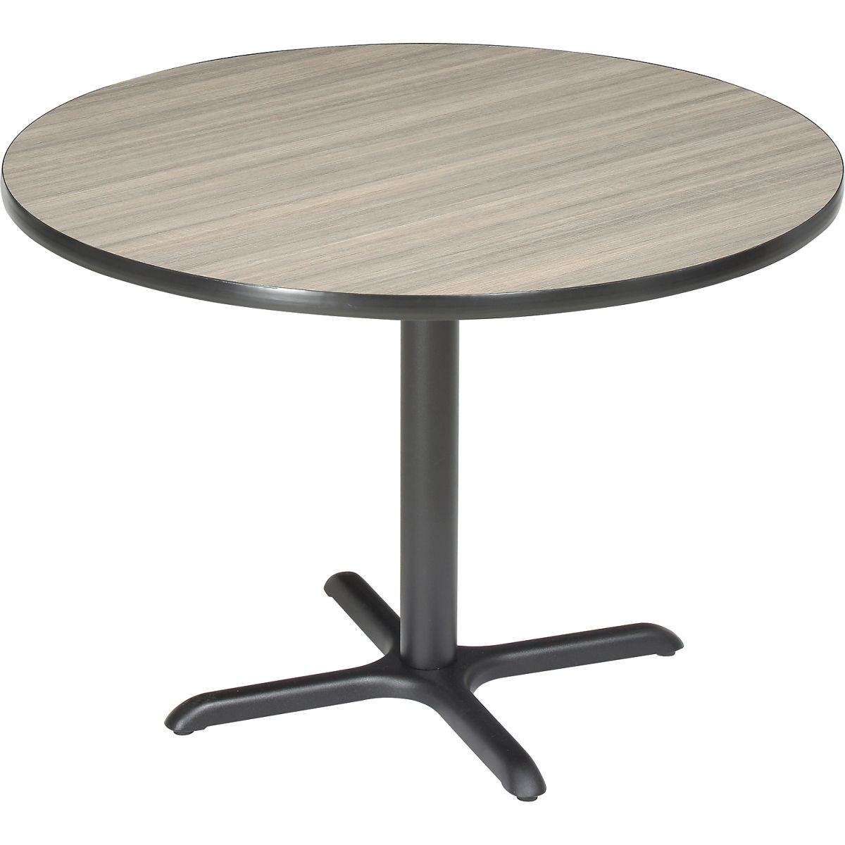695673CL Interion 42 in. Round Restaurant Table, Charcoal