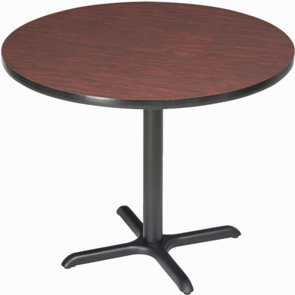 695806MH Interion 42 in. Round Bar Height Restaurant Table, Mahogany