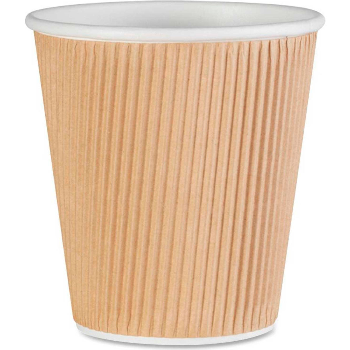 Picture of SP Richards B1143857 10 oz Genuine Joe Rippled Hot Cups, Brown - 500 per Count