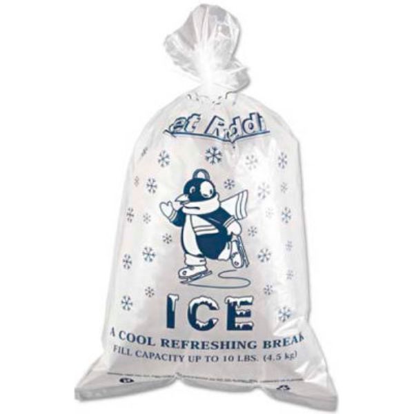 Picture of United Stationers Supply B1505526 12 x 21 in. 10 lbs&#44; 1.5 mil Printed Ice Bag - Pack of 1000