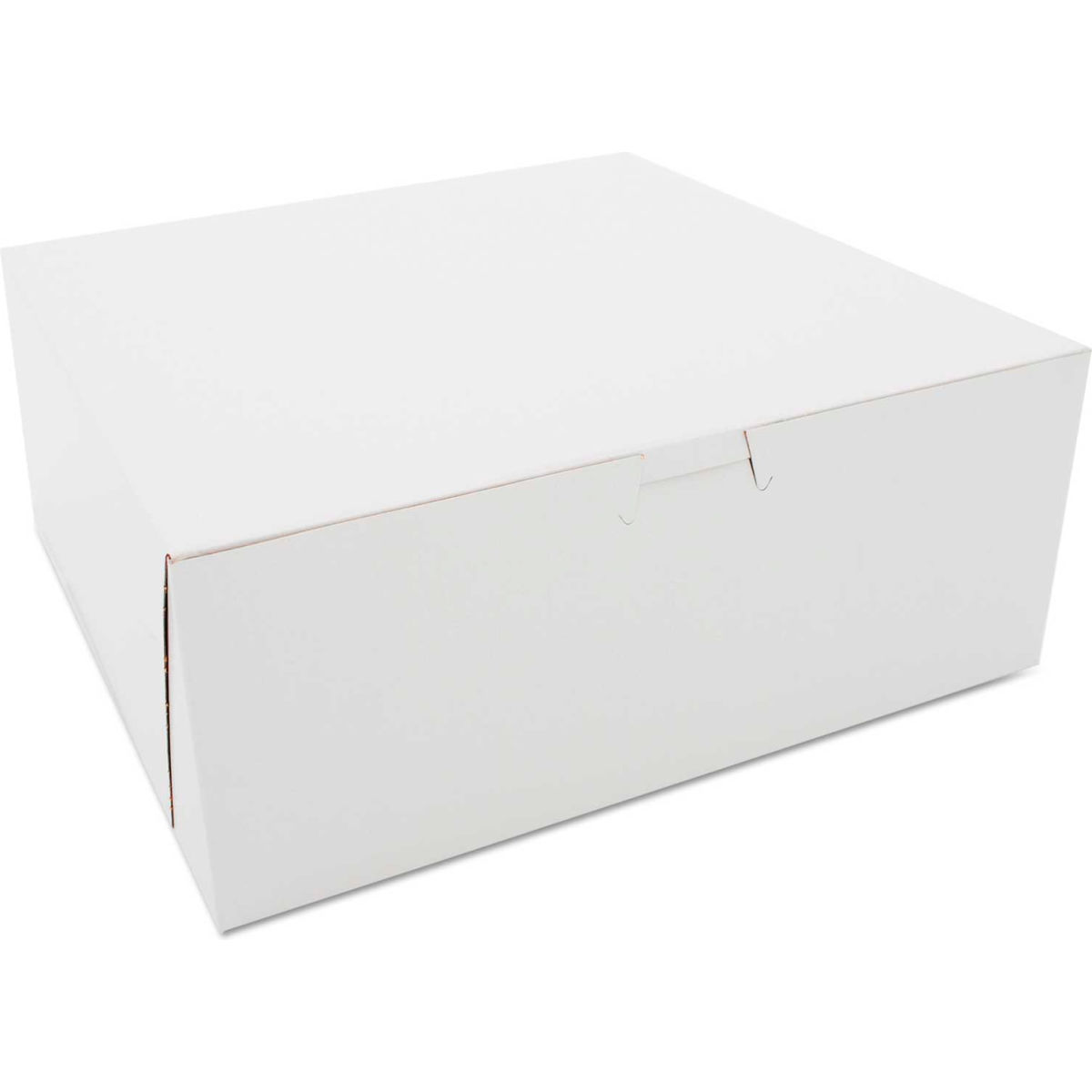 Picture of United Stationers Supply B1601372 Bakery Boxes, White - 10 x 10 x 4 in. - Pack of 100