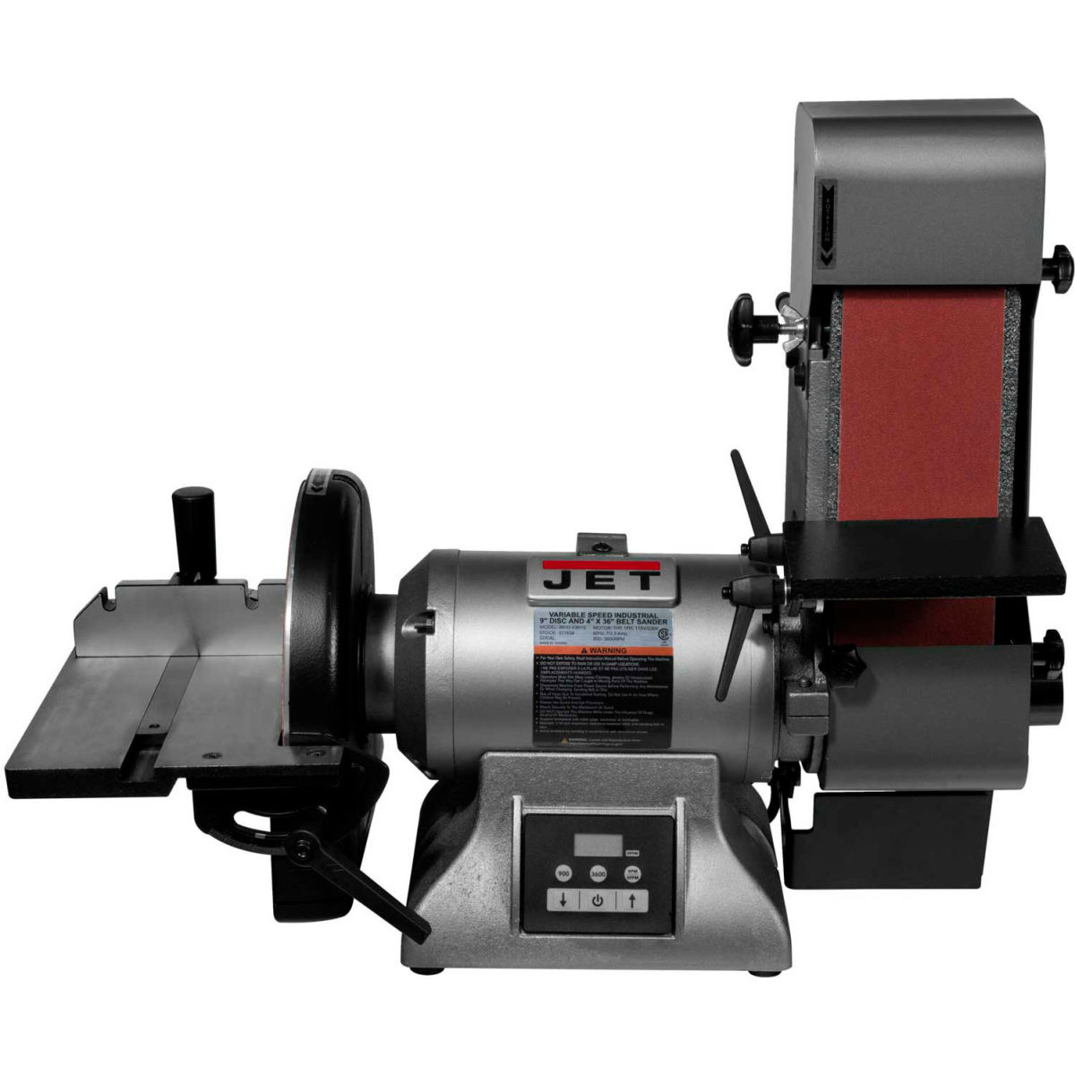 B2370611 577634 IBDG-436VS Variable Speed Bench with 4 x 36 in. Belt & 9 in. Disc Sander