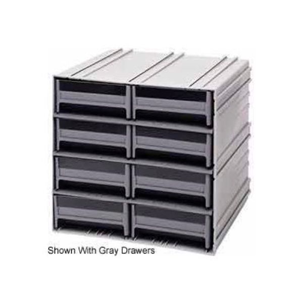 QIC-83 Interlocking Storage Cabinet with 8 Blue Drawers - 11.75 x 11.37 x 11 in.