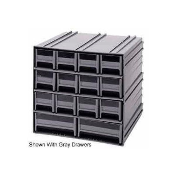 B382217 QIC-12123 Interlocking Storage Cabinet with 14 Ivory Drawers - 11.75 x 11.37 x 11 in.