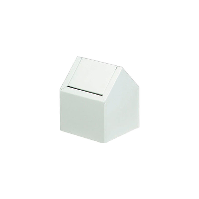 Picture of United Stationers Supply B260049 Hospeco Double Entry Swing Top Sanitary Napkin Metal Floor Receptacle&#44; White