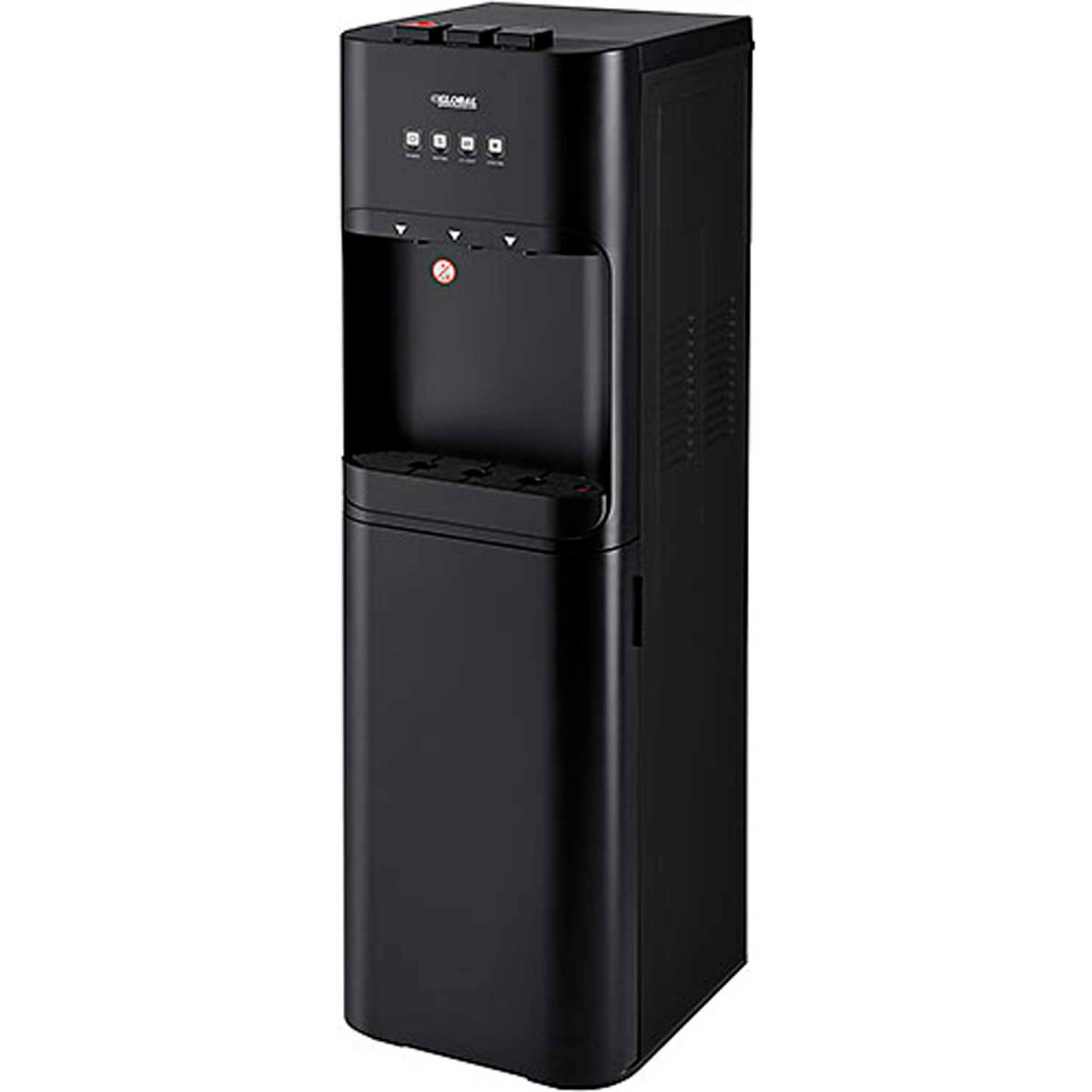 670436 Global Industrial Tri-Temp UV-C Filter Water Dispenser, Black