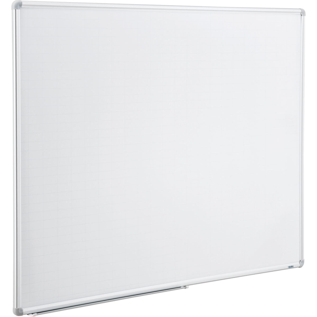 Global Industrial 695784 Magnetic Steel Dry Erase Planning Board with Aluminum Frame, 1 x 2 Grid - 48 x 36 in.