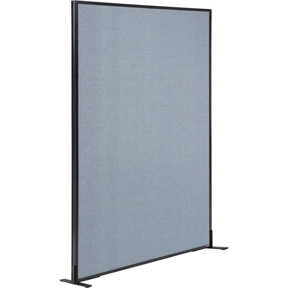 Interion Freestanding Office Partition Panel, Blue - 48.25 x 96 in.
