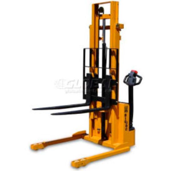 Picture of Big Joe Lift 6641200 2200 lbs S22 Fully Powered Straddle Stacker with 116 in. Lift Forks Inside
