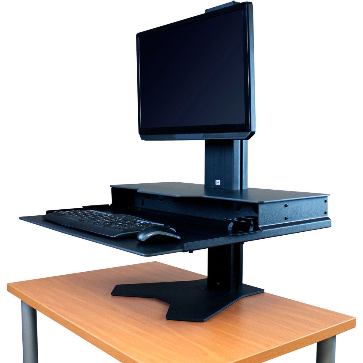 Picture of KA Manufacturing B2211135 RightAngle Hover Helium Black Single Monitor Sit-Stand Workstation