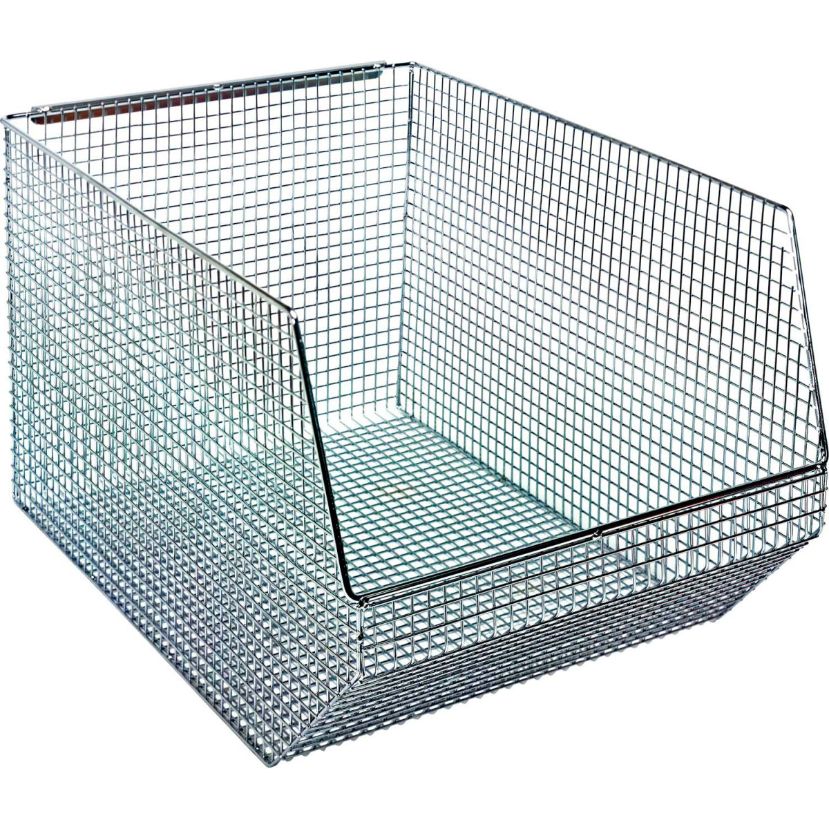 QMB560C Chrome Wire Mesh Bin - 11 x 18.5 x 10.25 in.