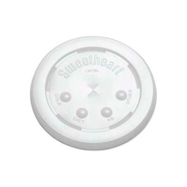 Picture of Lagasse B567269 16 oz Translucent SOLO Straw-Slot Cold Cup Lids - 2, 000 Count