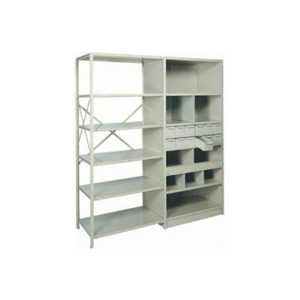 Lateral Cross Brace for 36 in. Shelving, Gray - 10 Piece