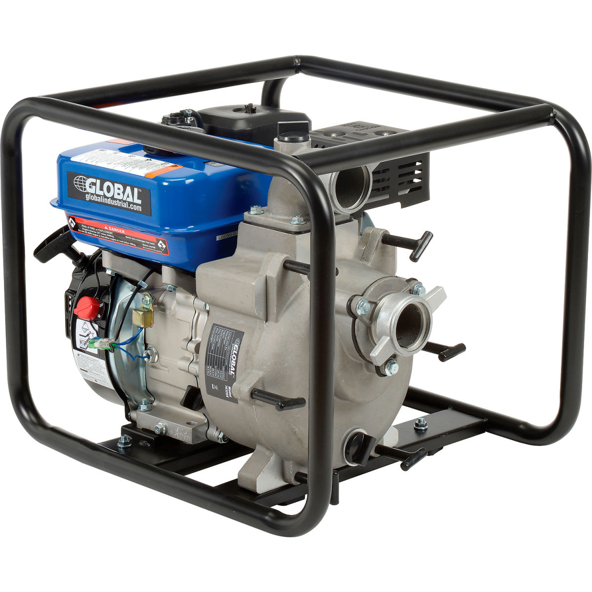 761204 2 Plus Intake & Outlet, 7 HP Global Industrial GTP50A Portable Gasoline Trash Pump