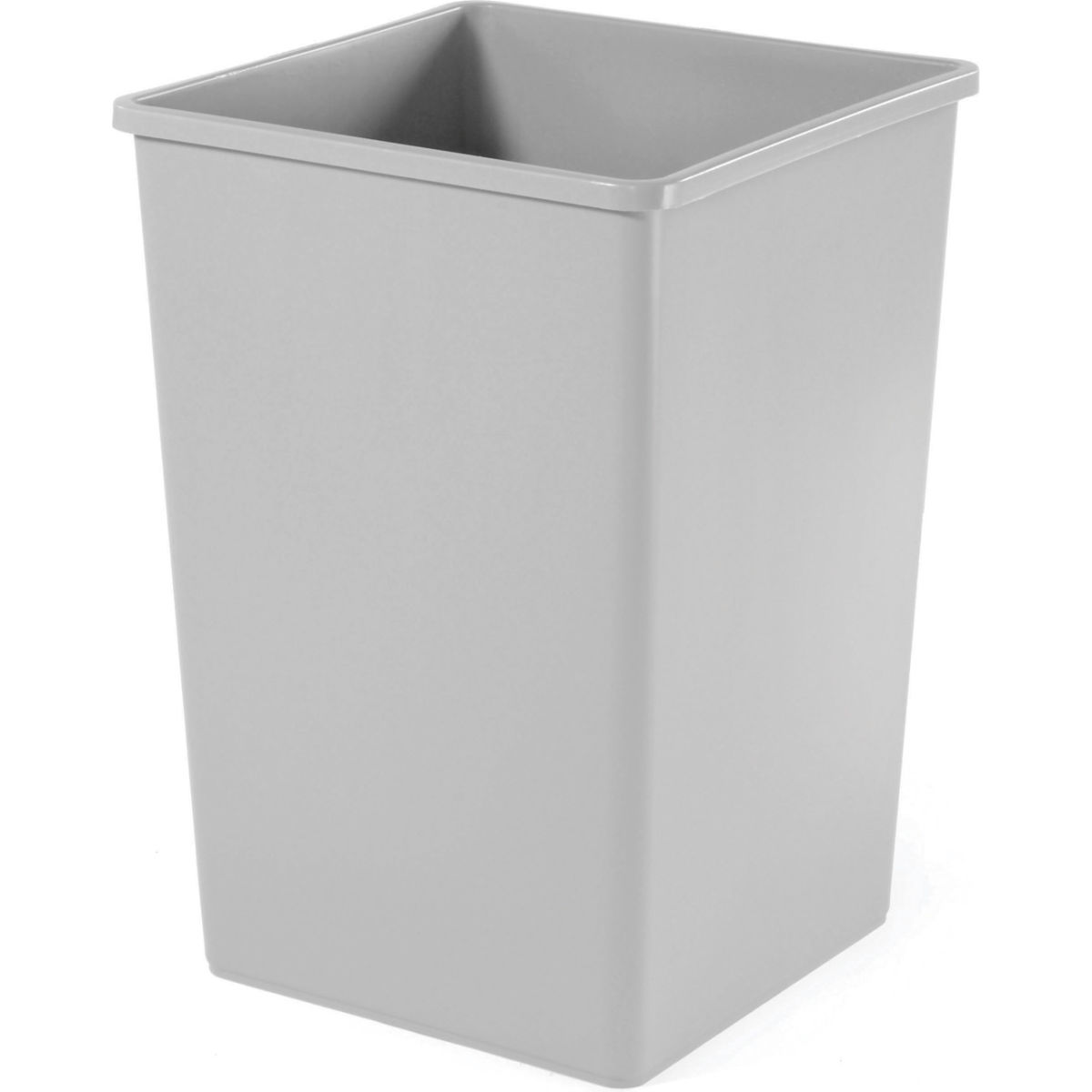 Plastic Rigid Trash Can Liner for Rubbermaid Plaza Receptacle, Gray