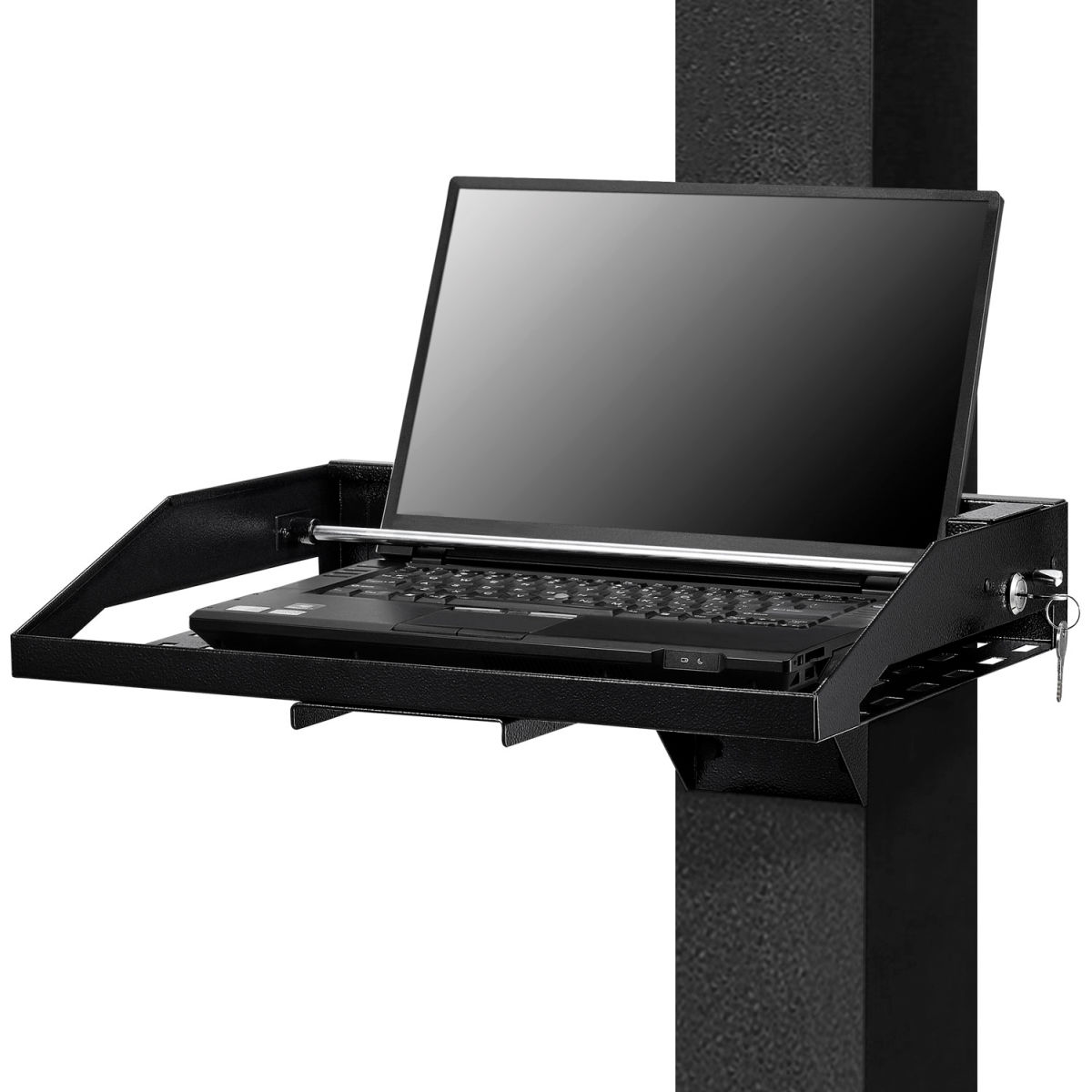 Locking Laptop Tray, Fits Up to 17 Laptops for Workbenches