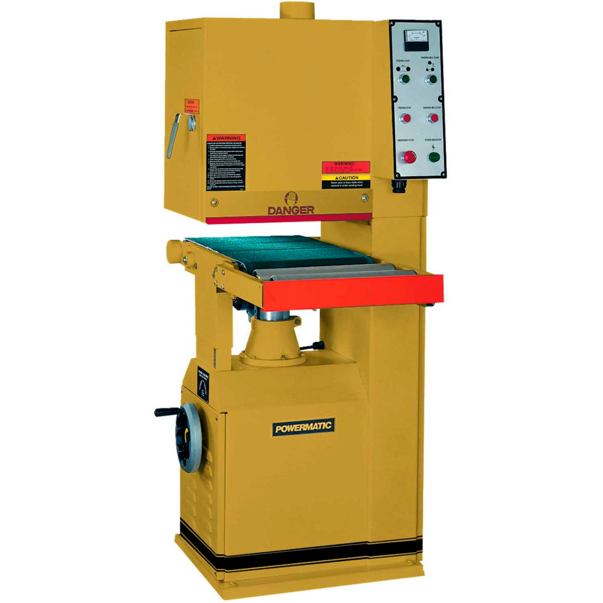 Picture of Jet Equipment B57886 Powermatic Model 1632 5HP 1-Phase 230V Open End Belt Sander with 0.25 HP 1-Phase Feed Motor