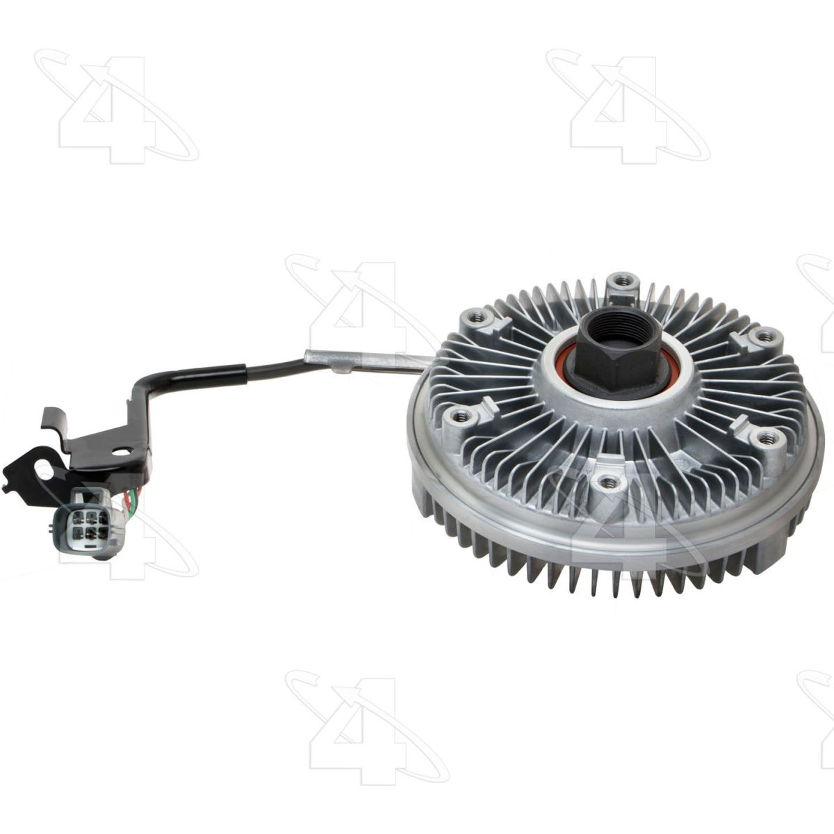 Four Seasons B2467316 46069 Raw Aluminum Reverse Rotation Severe Duty Electronic Fan Clutch for 2004-2009 Dodge Ram 2500
