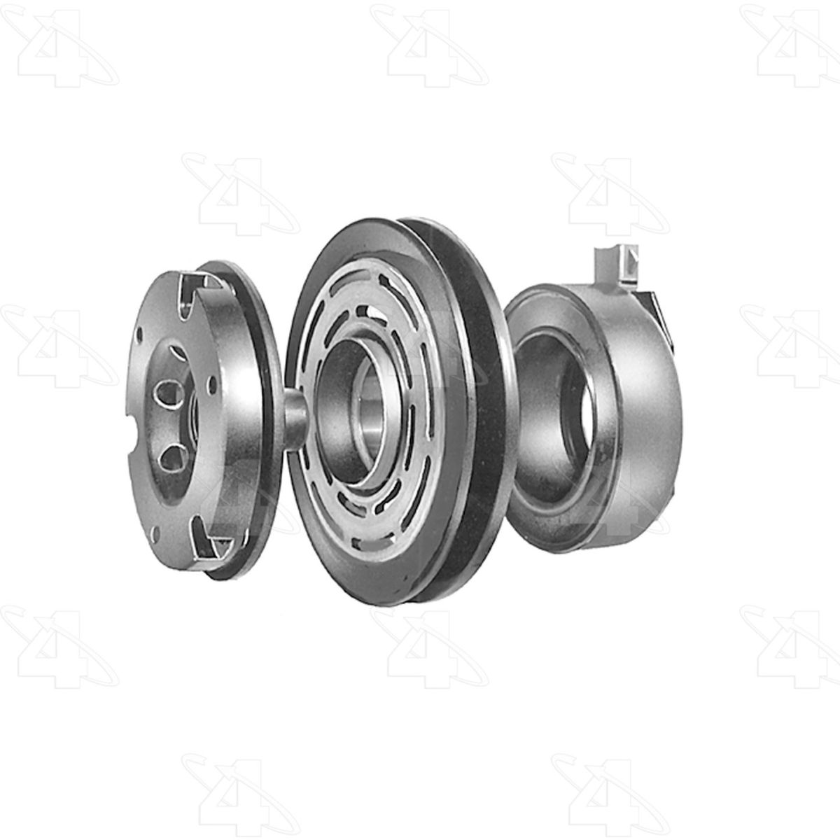Four Seasons B2460792 47848 Black New Ford FS6 Clutch Assembly with Coil for 1982-1986 Ford Bronco