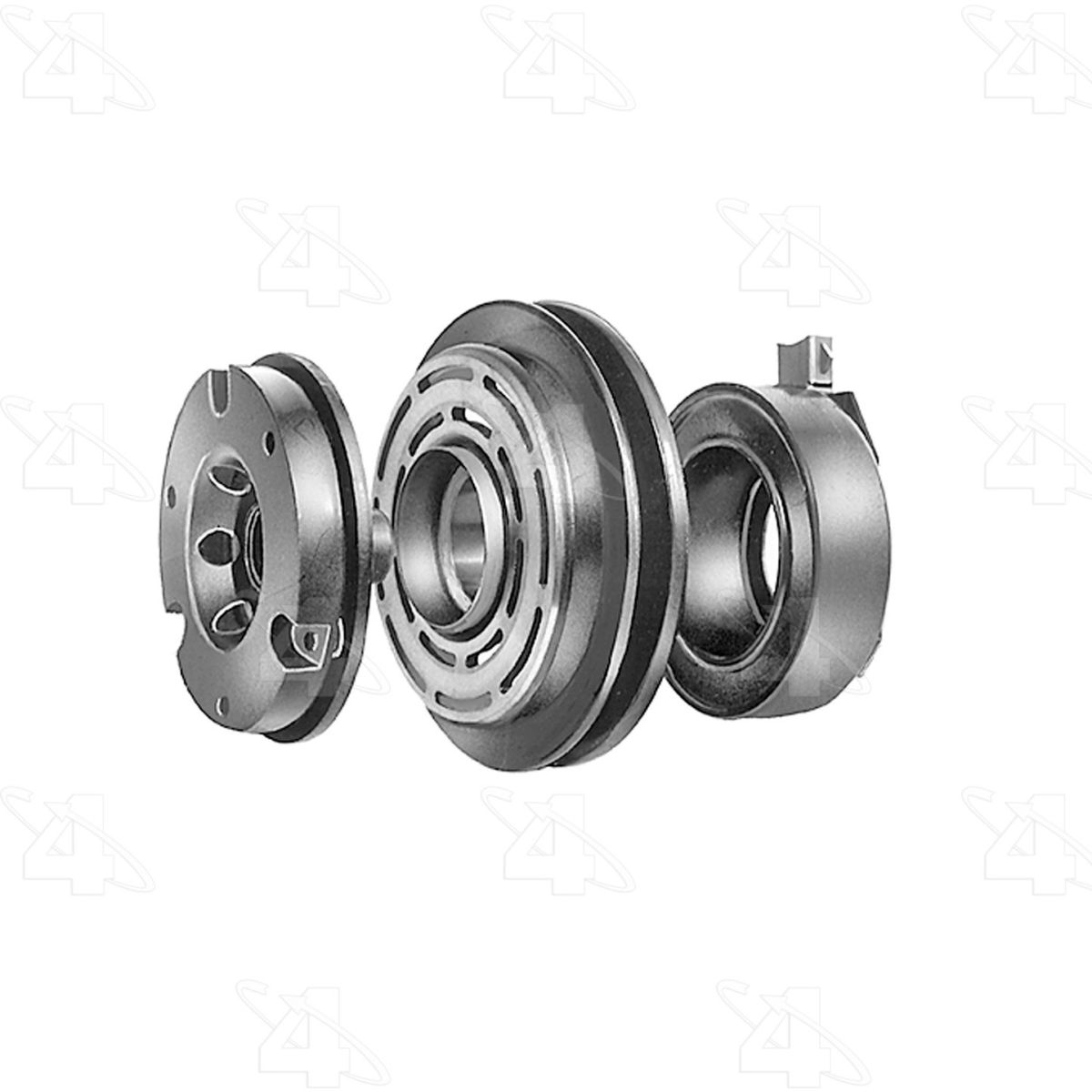 Four Seasons B2460686 47849 Black New Ford FS6 Clutch Assembly with Coil for 1982-1986 Ford Bronco