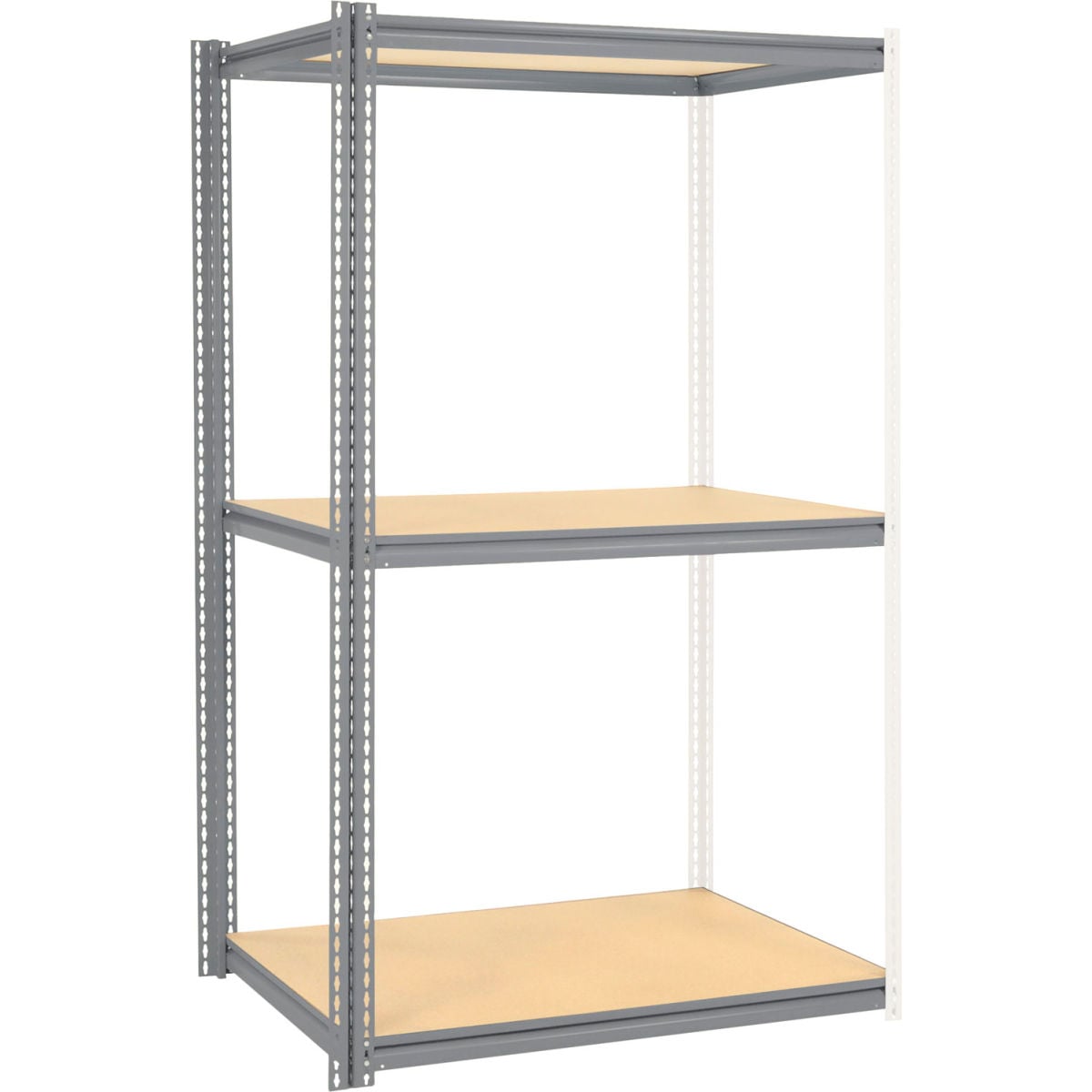 High Capacity Add-On Rack - Gray - 96 x 48 x 36 in. - Wood Deck