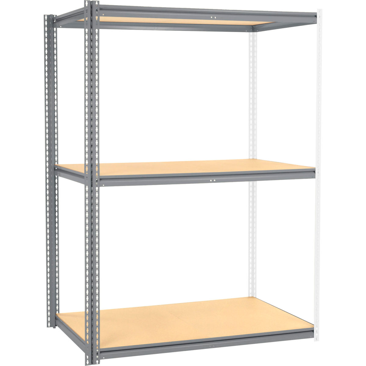 High Capacity Add-On Rack - Gray - 96 x 60 x 36 in. - Wood Deck