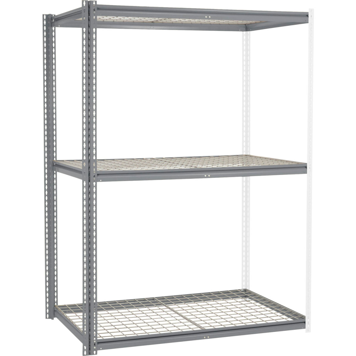 High Capacity Add-On Rack - Gray - 96in.x60in.x48in. - Steel Construction