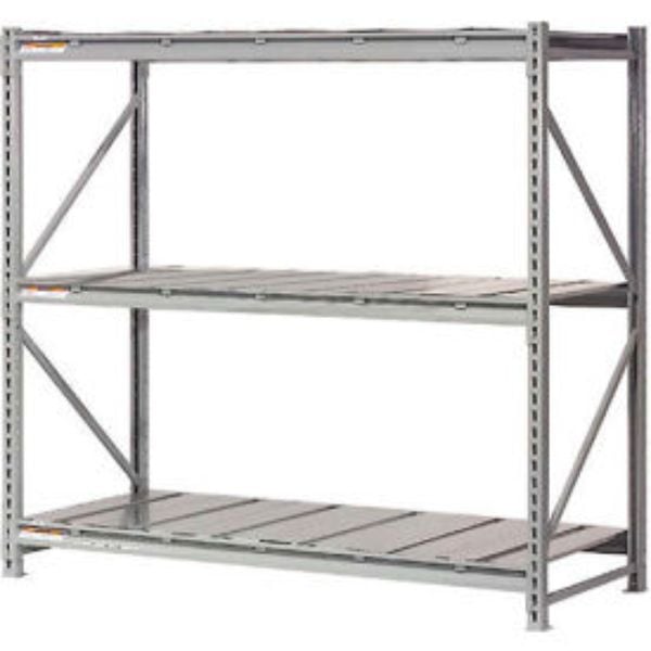 96 x 96 x 36 in. Extra Heavy Duty Starter Storage Rack with Steel Deck, Gray