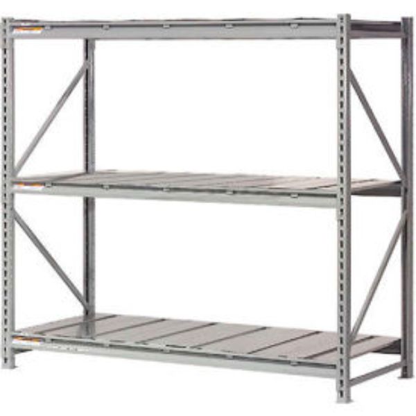 96 x 96 x 48 in. Extra Heavy Duty Starter Storage Rack with Steel Deck, Gray