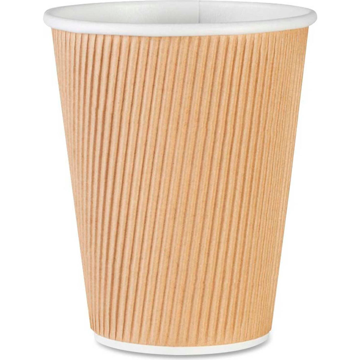 Picture of SP Richards B1143860 12 oz Genuine Joe Brown Rippled Hot Cups - 500 per Pack