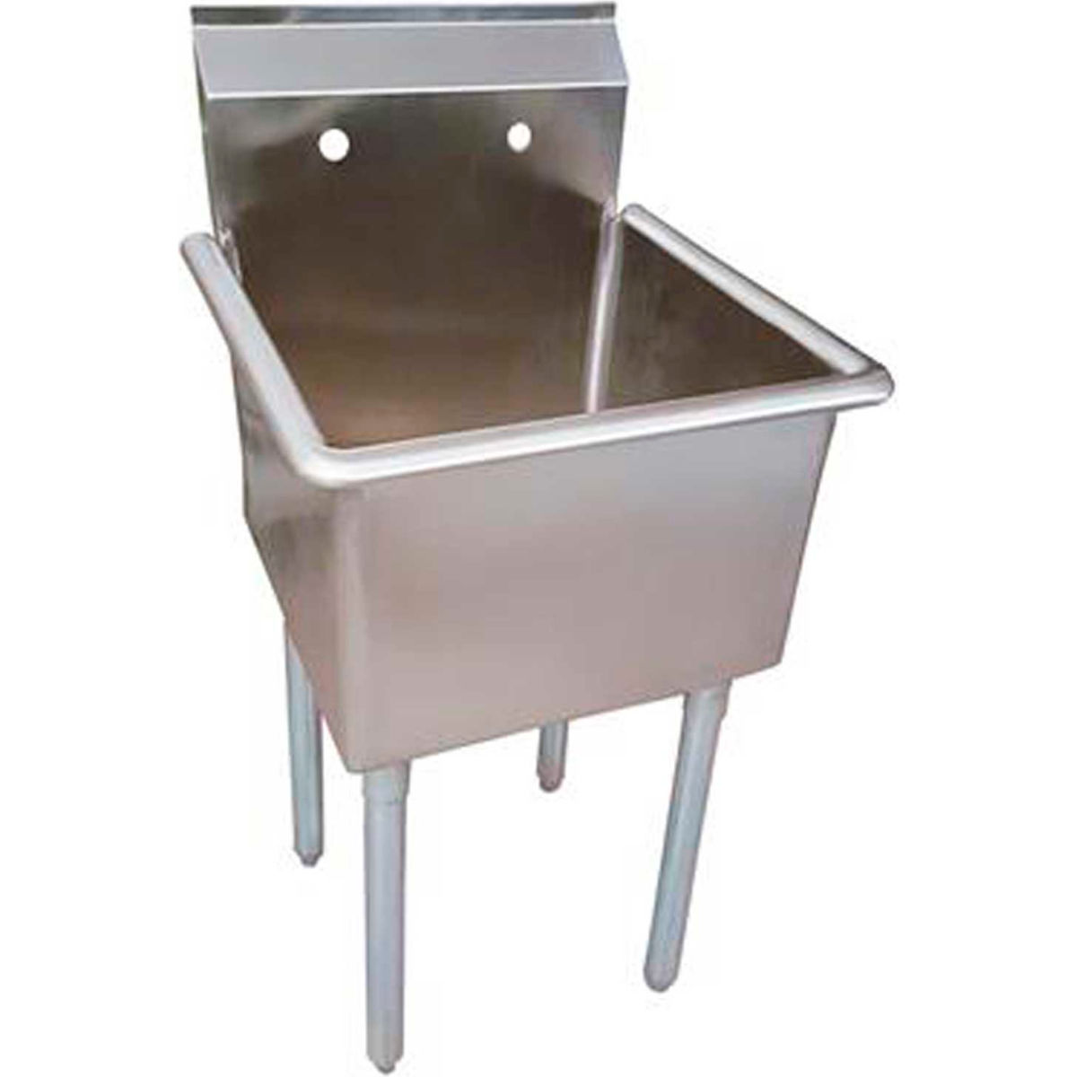 Picture of BK Resources B2314129 1 Compartment Stainless Steel Utility Sink - 24 x 24 x 14 in.