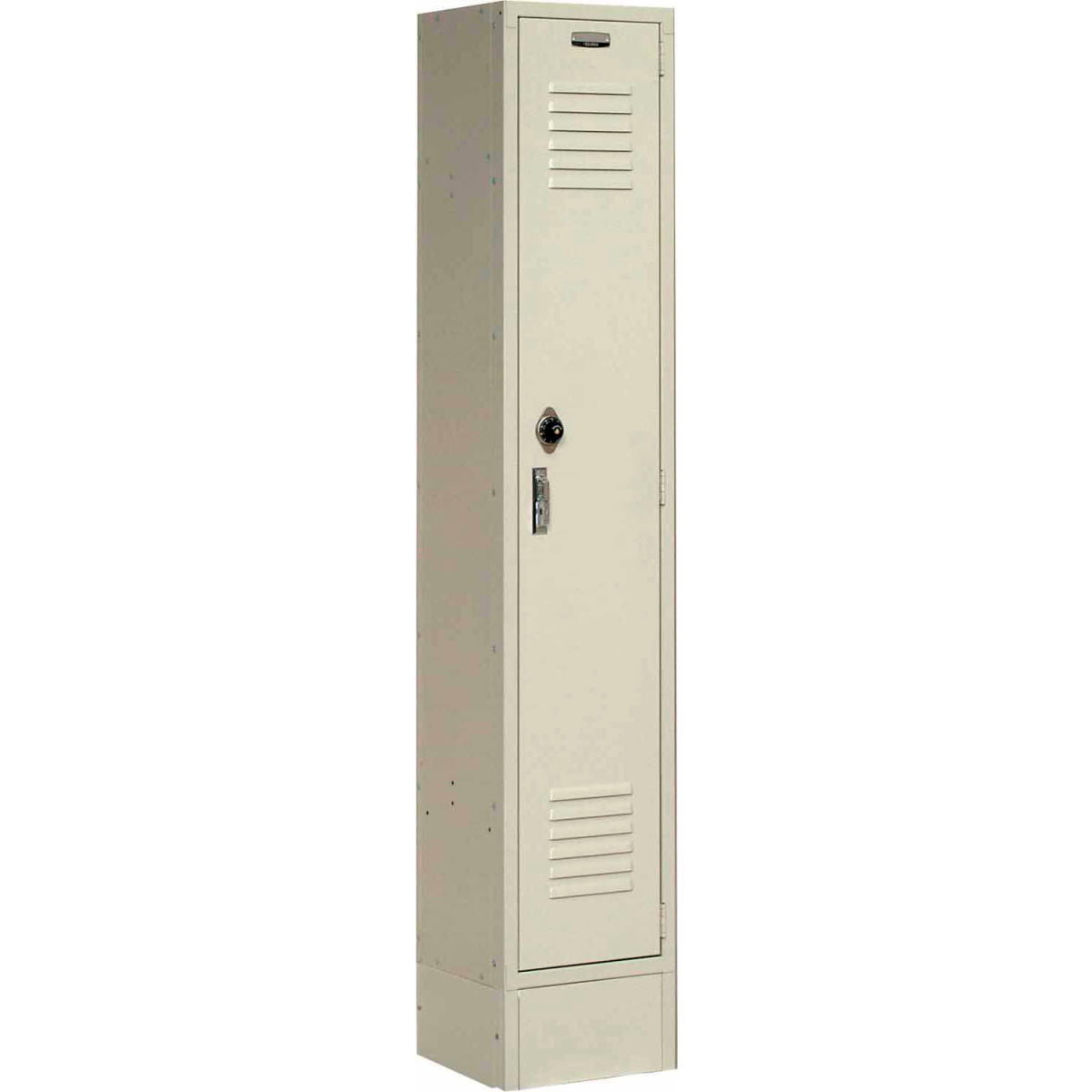Paramount Single Tier 1 Door Assembled Locker, Tan - 15 x 18 x 72 in.